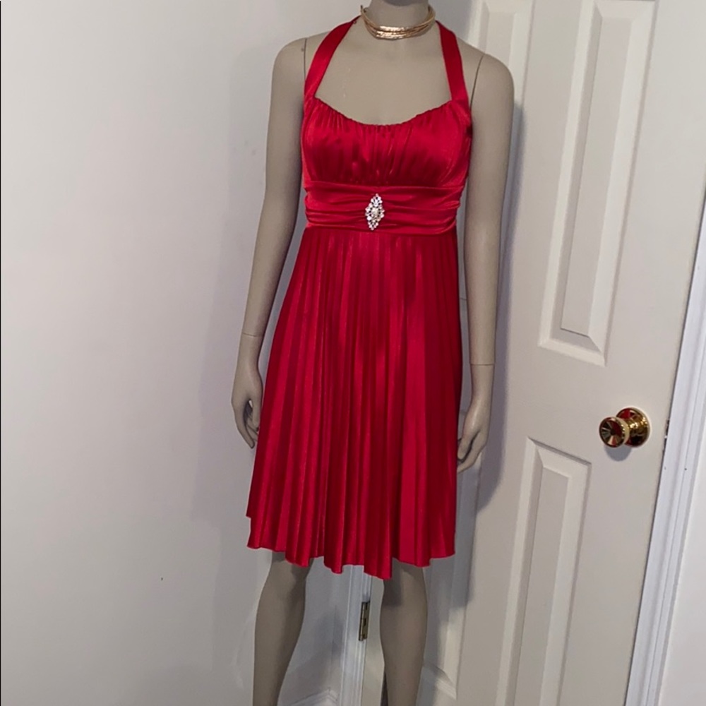 Red Halter Dress